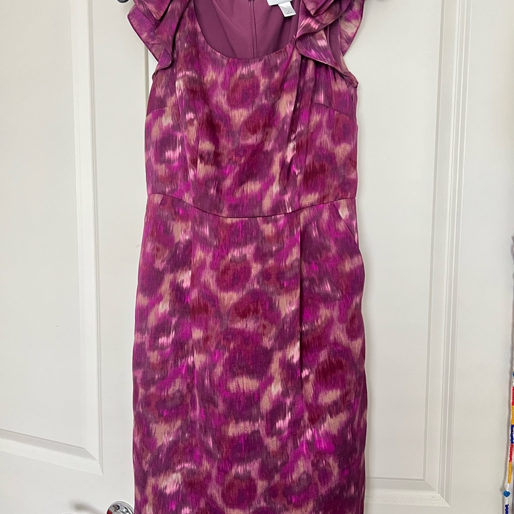 Elegant Pink Patterned Dress